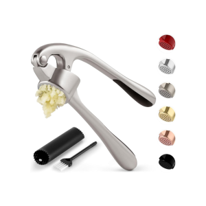 Zulay Kitchen Premium Garlic Press Set