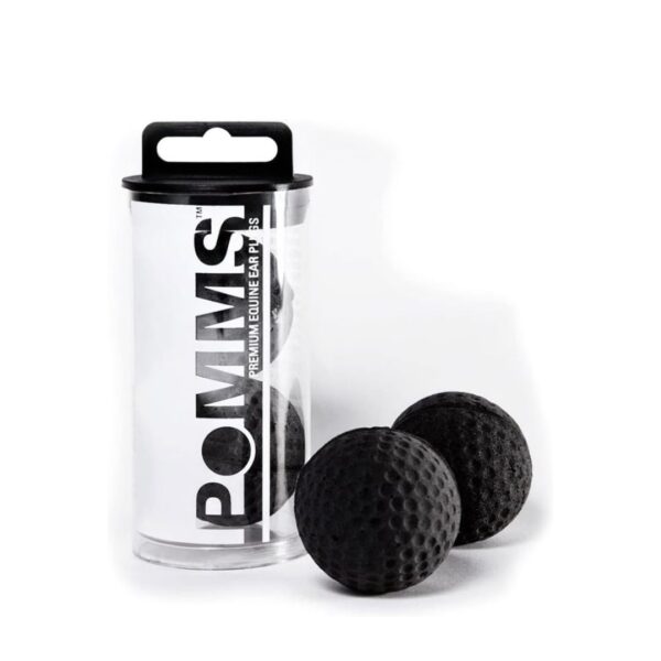 LeMieux Intrepid International Pomms - Horse Ear Plugs 14hh and Taller Black (9508000000)